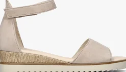 beige gabor sandalen met hak 780.2