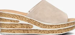 beige gabor slippers 650.1