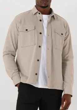 beige genti overshirt midtown relaxed fit