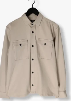 beige genti overshirt midtown relaxed fit