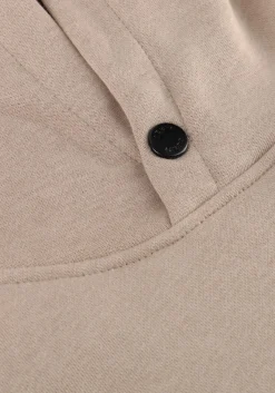 beige genti trui basic logo hoodie