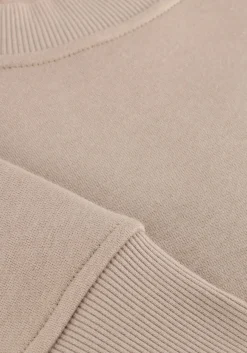 beige genti trui basic logo sweater