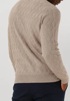 beige gentiluomo trui round ls