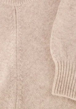 beige gestuz trui manzigz wool rollneck