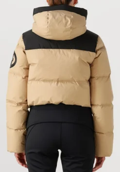 beige goldbergh gewatteerde jas village ski jacket