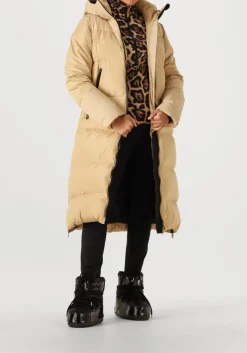 beige goldbergh gewatteerde jas sion jacket