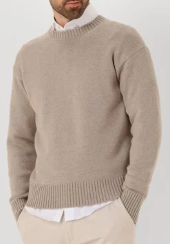 beige gran sasso trui crew l slv relaxed fit