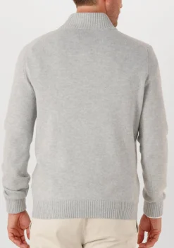 beige gran sasso trui mock zip