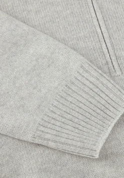 beige gran sasso trui mock zip