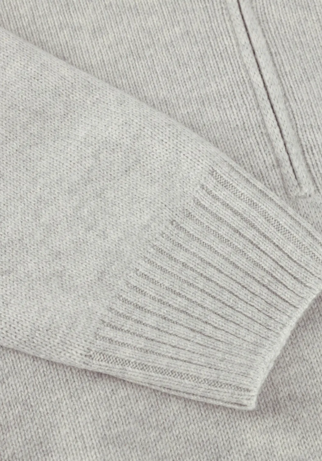 beige gran sasso trui mock zip