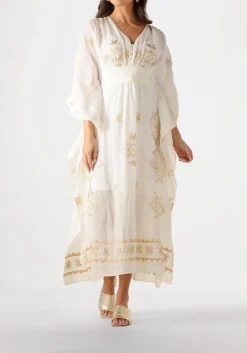 beige greek archaic kori maxi jurk 430511