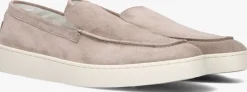 beige greve lage sneakers wave