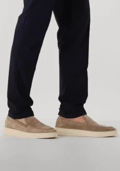 beige greve lage sneakers wave