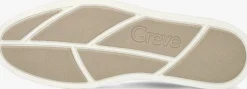 beige greve lage sneakers wave