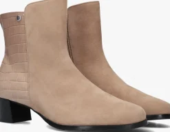 beige hassia enkellaarsjes milano