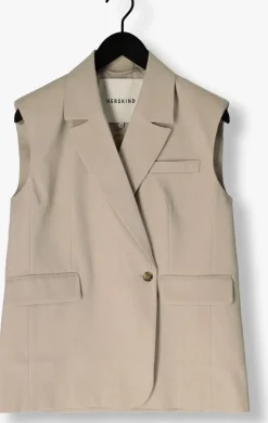 beige herskind gilet averill vest