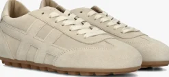 beige hogan lage sneakers h693 allacciato h