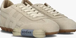 beige hogan lage sneakers h693 allacciato h