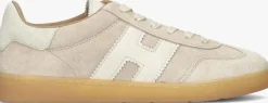 beige hogan lage sneakers hogan cool allacciato h
