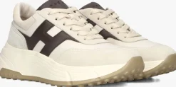 beige hogan lage sneakers h669 allacciato h