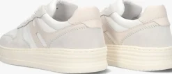 beige hogan lage sneakers h630 allaciato
