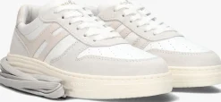 beige hogan lage sneakers h630 allaciato