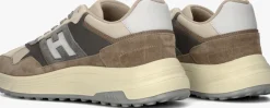 beige hogan lage sneakers hyperlight allacciato h