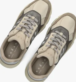 beige hogan lage sneakers hyperlight allacciato h