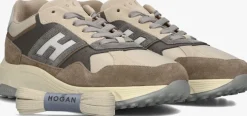 beige hogan lage sneakers hyperlight allacciato h