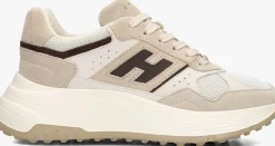 beige hogan lage sneakers h669 allacciato h