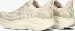 beige hoka lage sneakers clifton 10