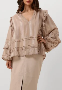 beige ibana blouses tarlotte