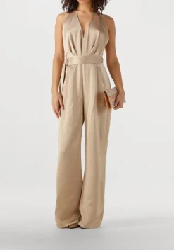 beige ibana jumpsuit olesia