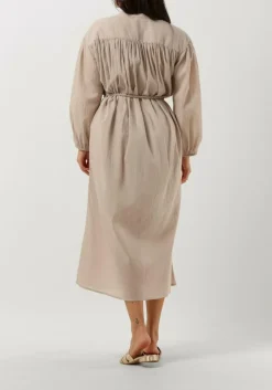 beige ibana midi jurk donte