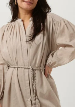 beige ibana midi jurk donte