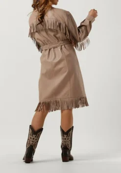 beige ibana mini jurk dexter