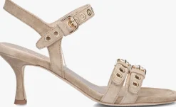beige kennel & schmenger sandalen met hak 76600