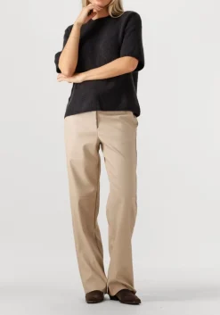 beige knit-ted wijde broek naomi pant