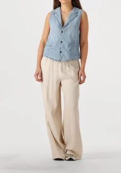 beige knit-ted wijde broek jalou