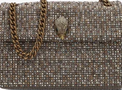 beige kurt geiger london schoudertas fabric md kensington