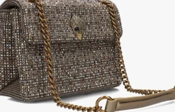 beige kurt geiger london schoudertas fabric md kensington