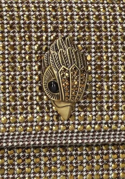 beige kurt geiger london schoudertas kensington chain wallet