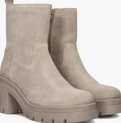 beige lina locchi enkellaarsjes l1201