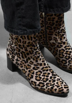 beige lina locchi enkellaarsjes 8543