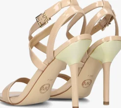 beige michael kors sandalen asha