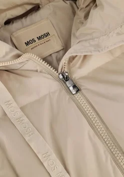 beige mos mosh gewatteerde jas nova square down coat