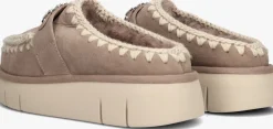 beige mou instappers bounce clog
