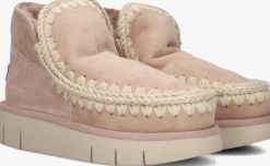 beige mou vachtlaarzen eskimo bounce sneaker