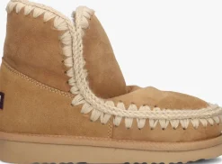 beige mou vachtlaarzen eskimo 18 glitter logo