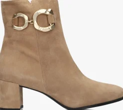 beige notre-v enkellaarsjes 8558